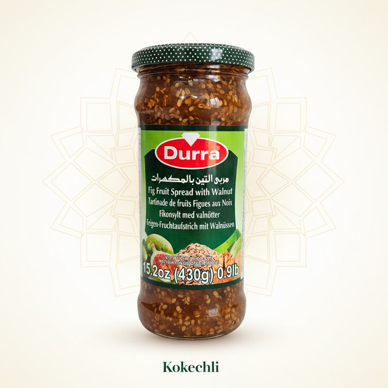 Confiture de figues aux noix – Pot 420g | Durra
