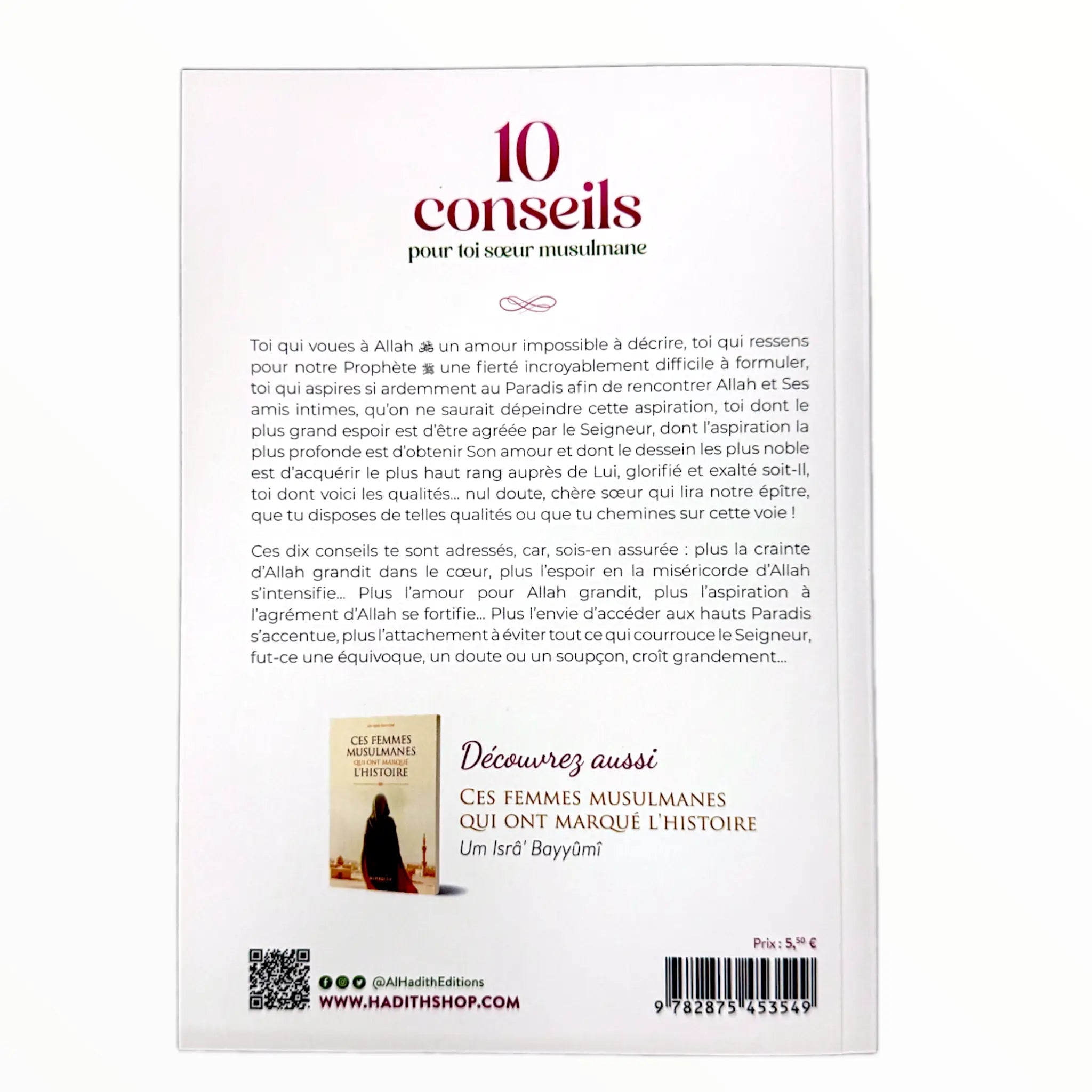 10 conseils pour toi sœur musulmane - Editions Al - Hadîth - KokechliMa boutique