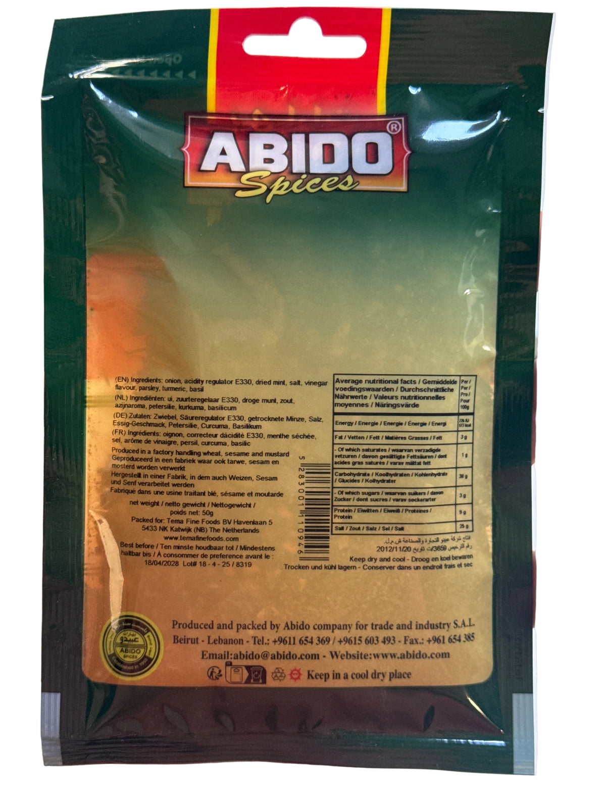 Mélange d’Épices pour Salade Abido Spices – 50 g