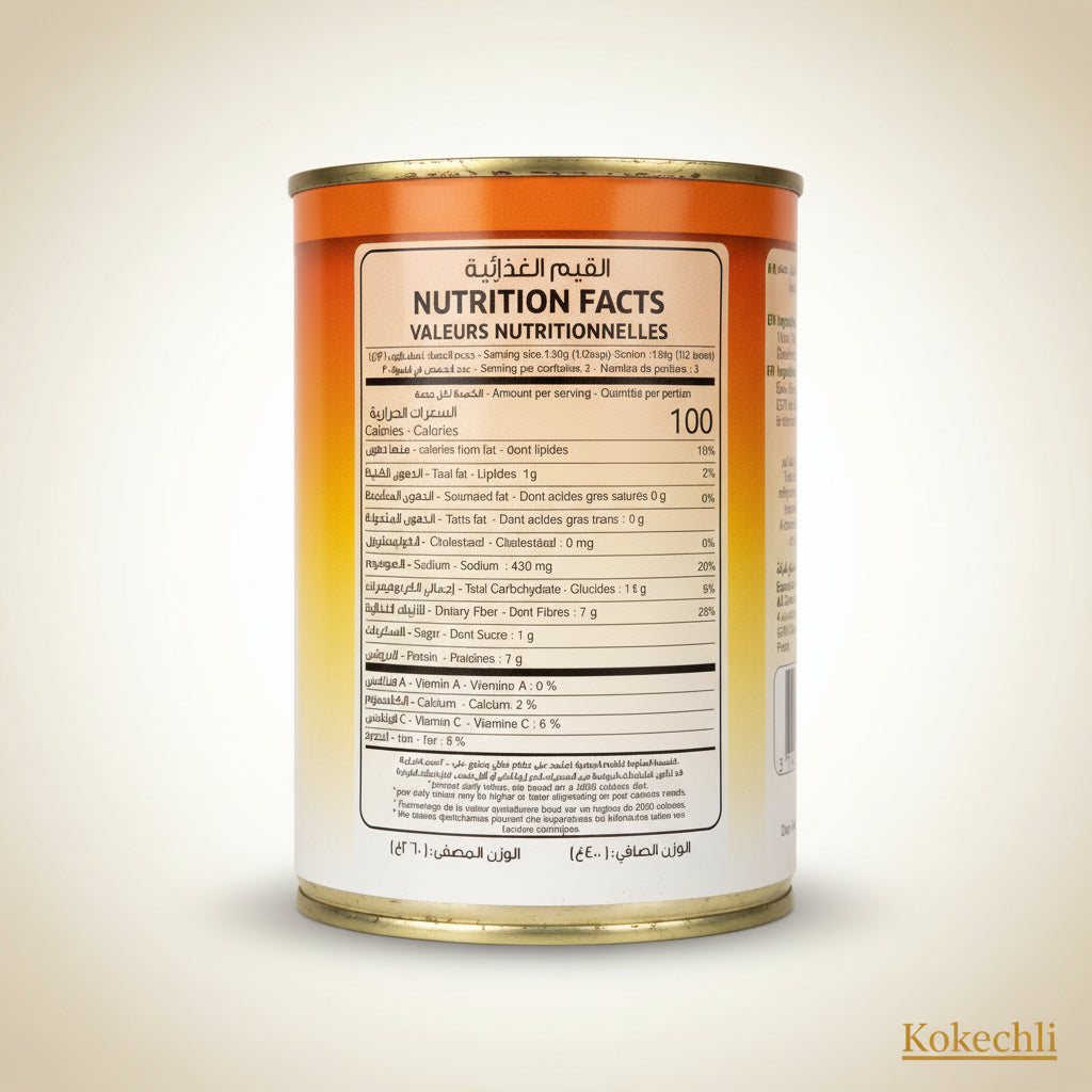 Foul Medammes à la Libanaise – Fèves en Boîte Prêtes à Manger | 400 g | NARENJ