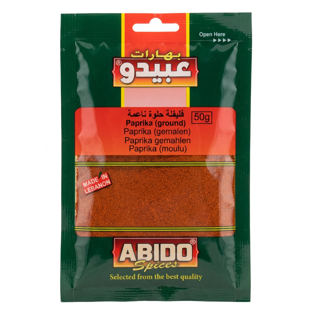 Paprika moulu Abido Spices – 50 g | فليفلة حلوة ناعمة