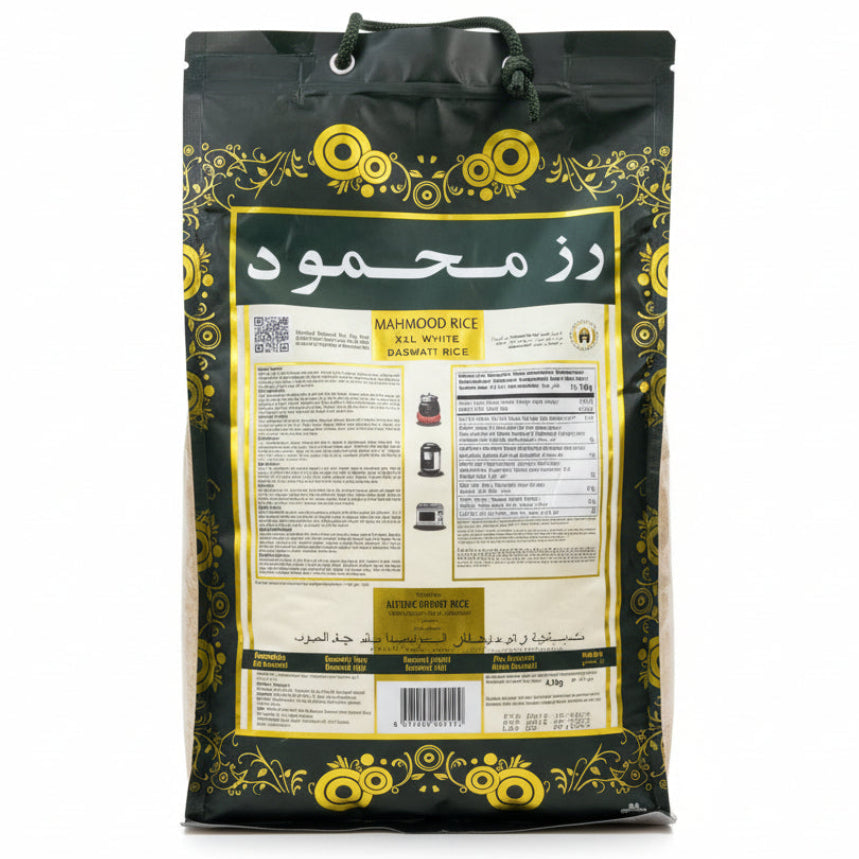 Riz Basmati Blanc XXL Mahmood Rice – 4,5 kg