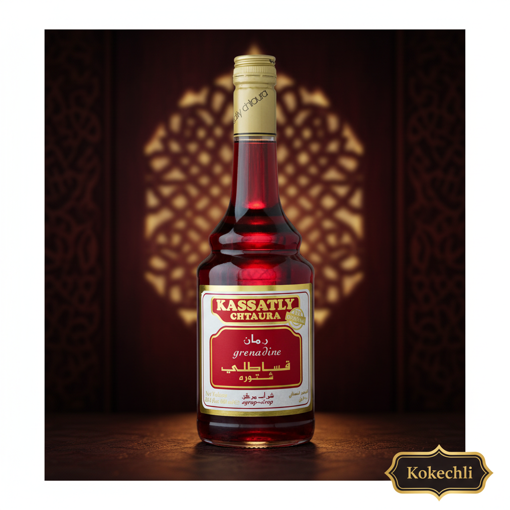 Sirop de Grenadine Kassatly Chtaura 600 ml – Boisson libanaise concentrée à la grenade