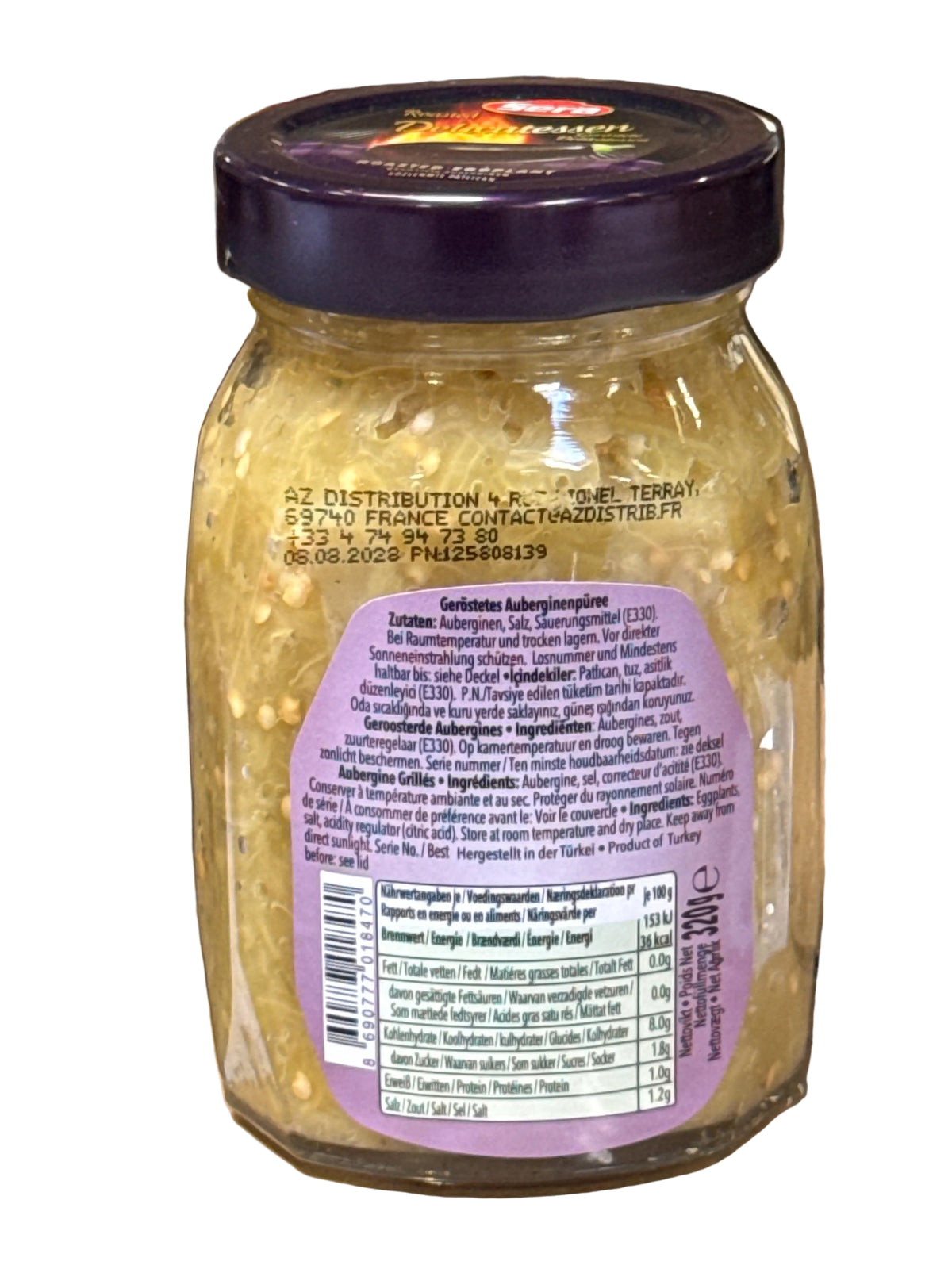 Aubergine Grillée Sera – 320 g