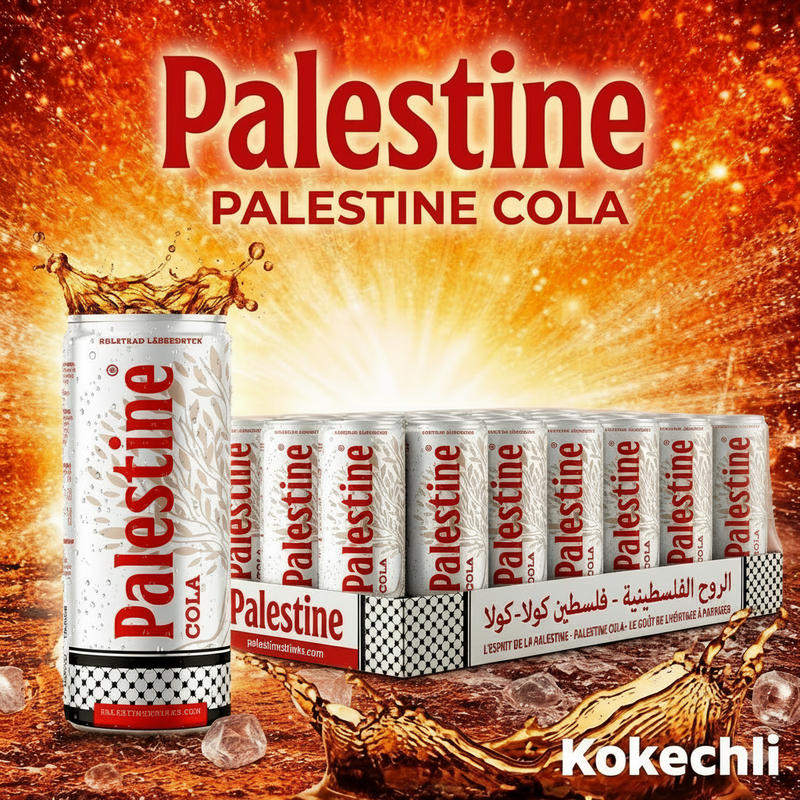 24 x Palestine Cola – Boissons gazeuses au choix (Cola, Energy, Orange, Lemon Lime, Cola Sugarfree)