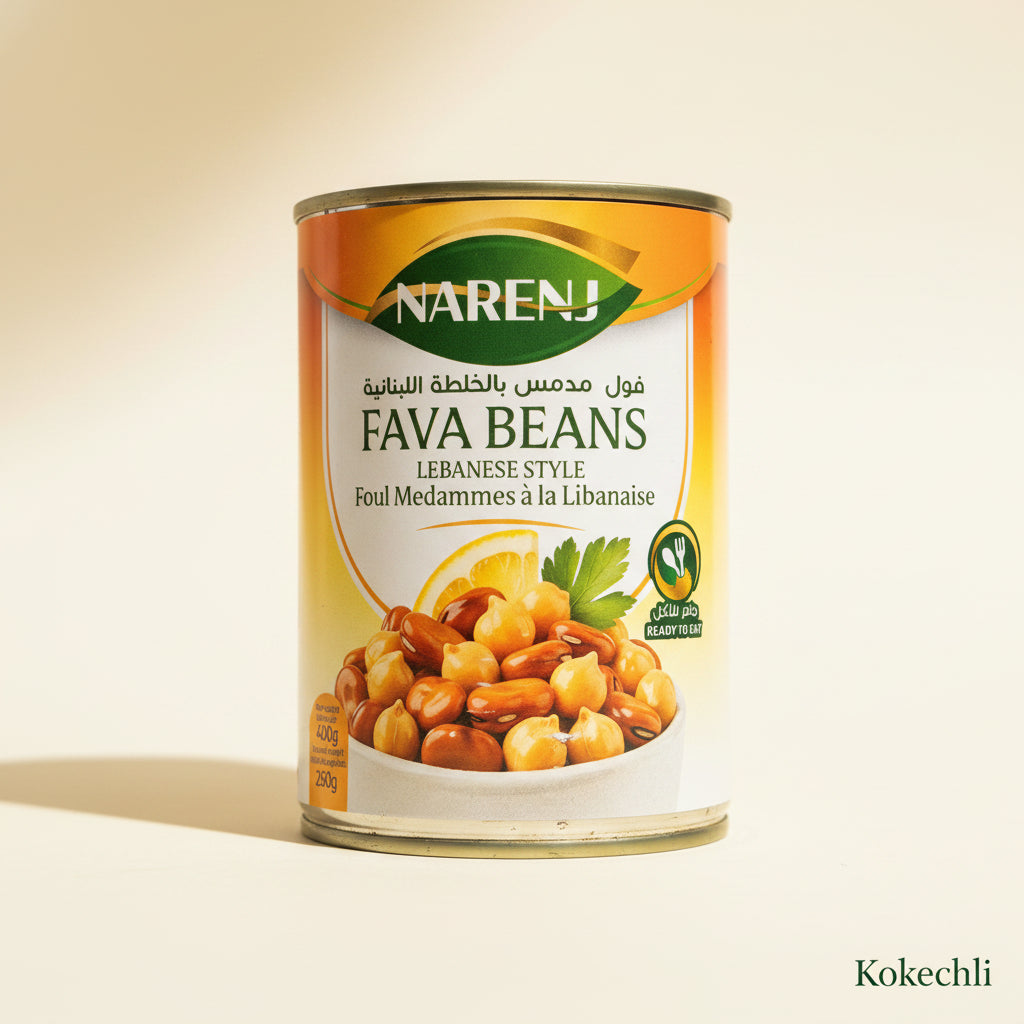 Foul Medammes à la Libanaise – Fèves en Boîte Prêtes à Manger | 400 g | NARENJ
