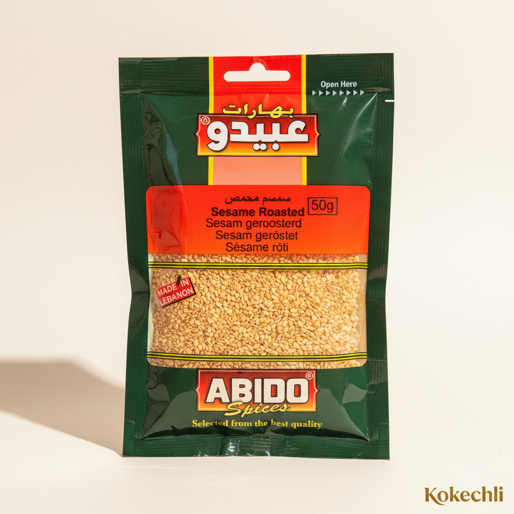 Sésame Rôti | Graines de Sésame Grillées | Abido Spices – 50 g