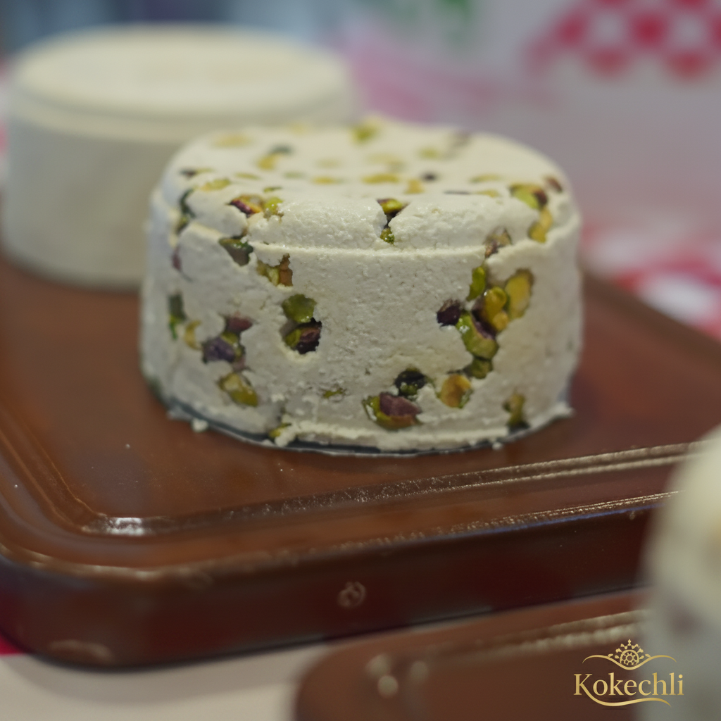 Halawa Extra avec pistache - Daabool Brothers - Confiserie libanaise Halva au tahini et pistaches