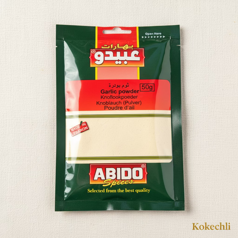 Ail en Poudre Fin – Épice Libanaise Sélectionnée | Abido