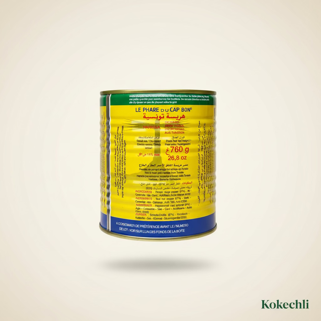 Harissa Le Phare du Cap Bon 760 g – Harissa tunisienne originale au piment rouge fort