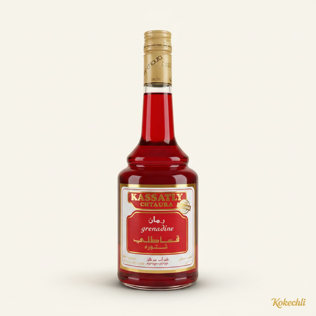 Sirop de Grenadine Kassatly Chtaura 600 ml – Boisson libanaise concentrée à la grenade