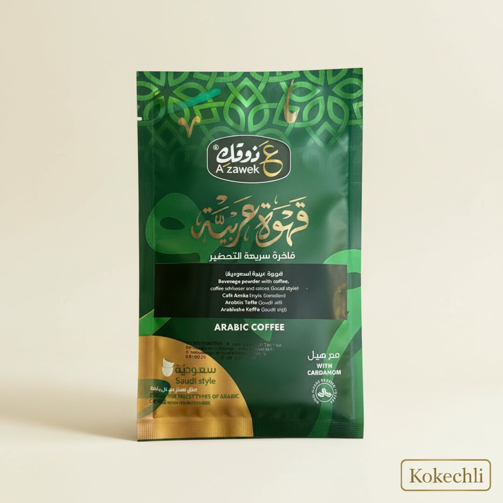 Café Arabe Style Saoudien A'zawek 30g – قهوة عربية سعودية – Cardamome & Safran