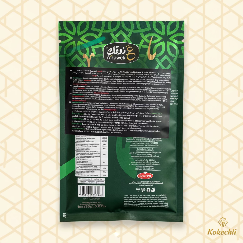 Café Arabe Style Saoudien A'zawek 30g – قهوة عربية سعودية – Cardamome & Safran