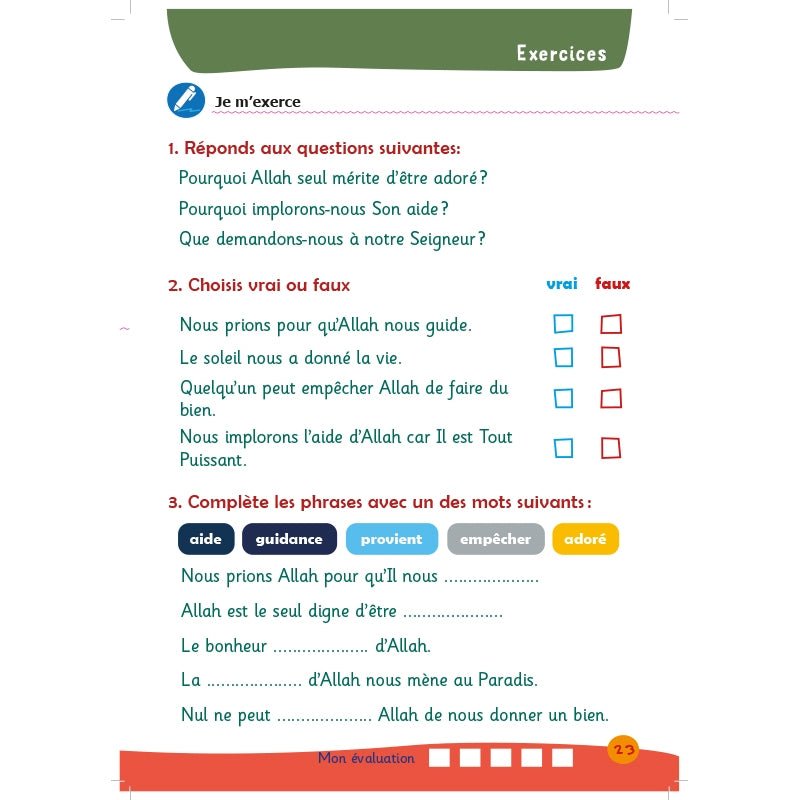 Arc - en - Ciel 2 – Manuel d’Enseignement des Bases de l’Islam (dès 7 ans) – Éditions Al - Hadîth - Kokechli Al Hadîth