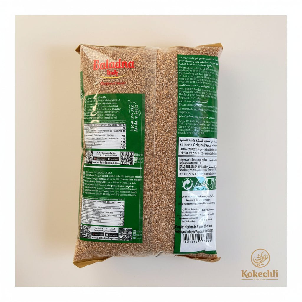 Boulgour Brun Fin 900 g – Baladna | Céréale Complète Naturelle - Kokechli Baladna
