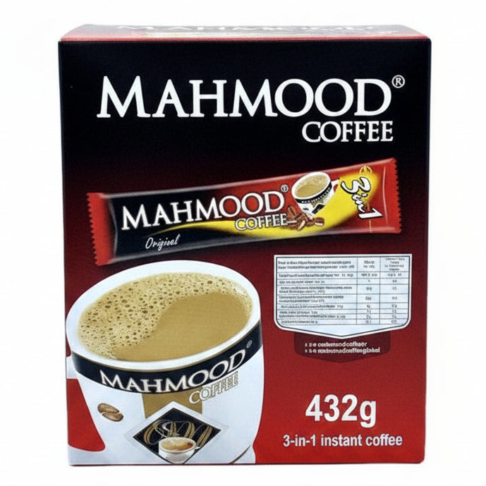 Café 3 en 1 Mahmood – Boîte 432g | Café instantané sucré au lait