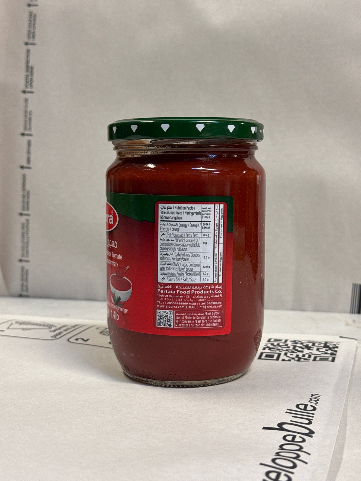 Concentré de Tomates Durra Bocal 650g