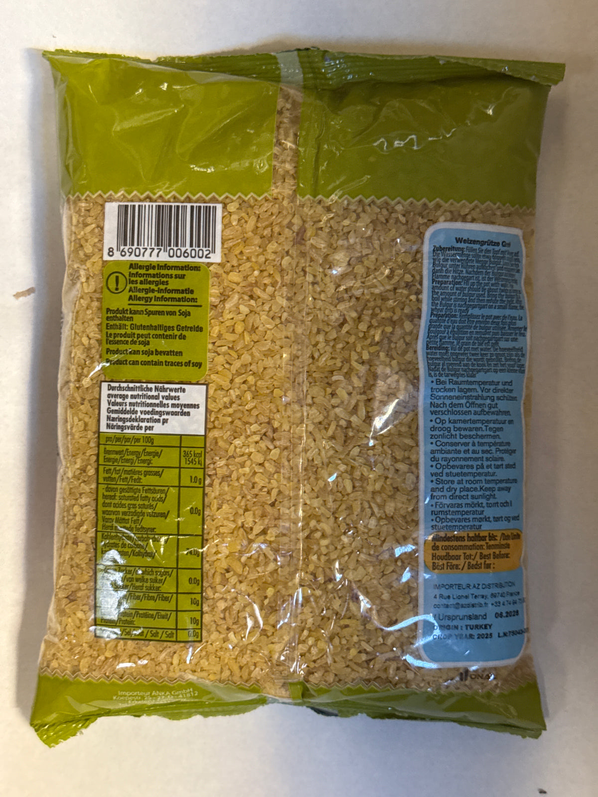 Boulgour à gros grains – 1 kg