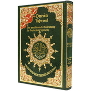 Coran Allemand/Arabe – Tajwid avec traduction des sens et index thématique en allemand – 17 × 24 cm – Dar Al Maarifah - Vert