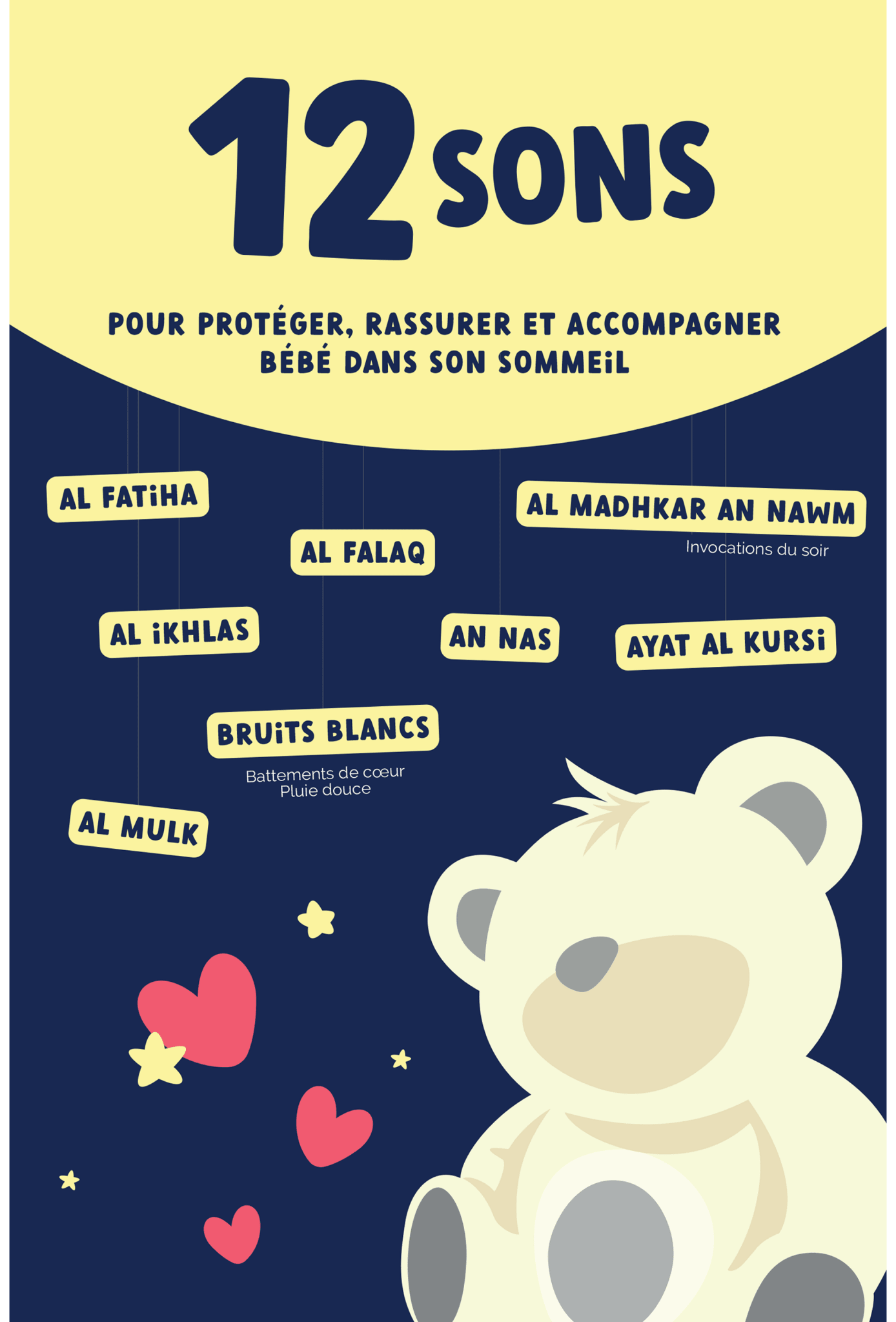 🧸 Doudou Ourson Veilleuse Coranique en peluche - KokechliKokechli