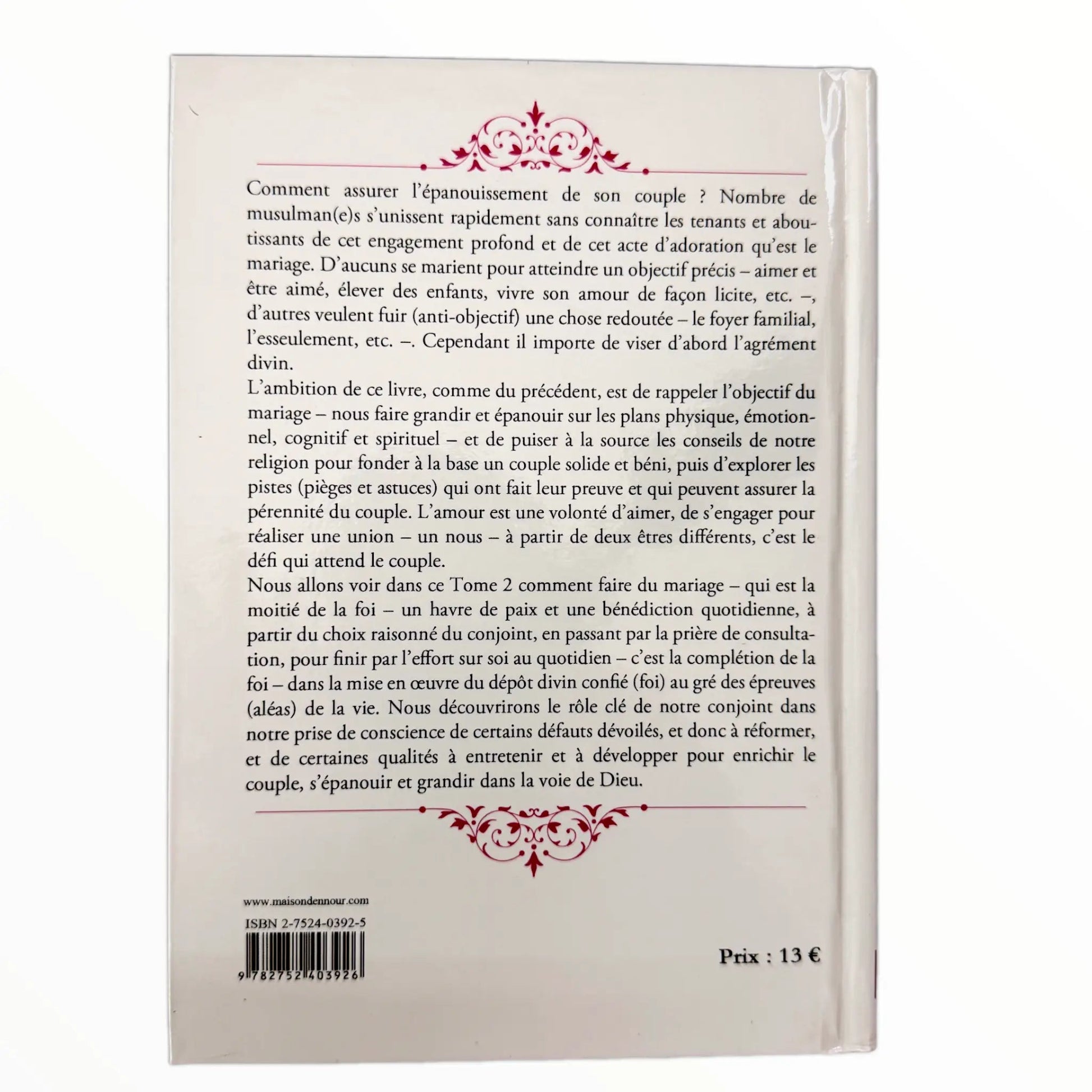 Du choix du conjoint à la qualité de vie du couple - Sakinah Alfaki - Maison d'ennour - KokechliMa boutique