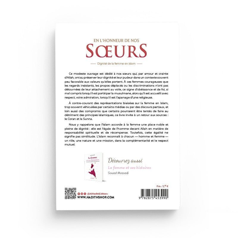 En l’honneur de nos sœurs – Dignité de la femme en Islam | Rachid Maach | Éditions Al - Hadith - Kokechli Al Hadîth