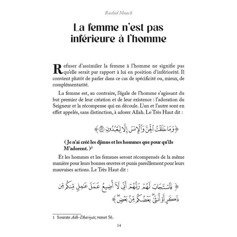 En l’honneur de nos sœurs – Dignité de la femme en Islam | Rachid Maach | Éditions Al - Hadîth - Kokechli Al Hadîth