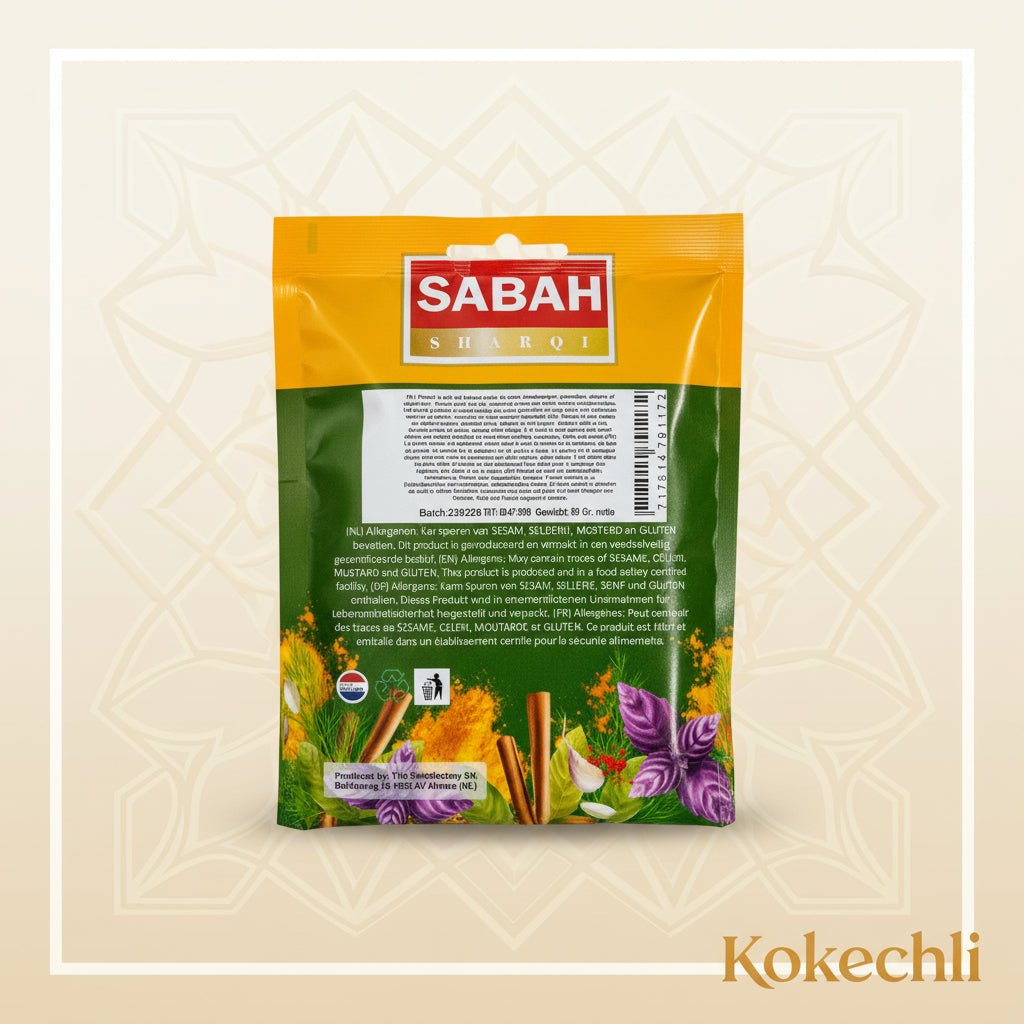 Épices Douces Moulues Sabah 50 g – Mélange Doux & Parfumé pour Toute la Famille - Kokechli Sabah