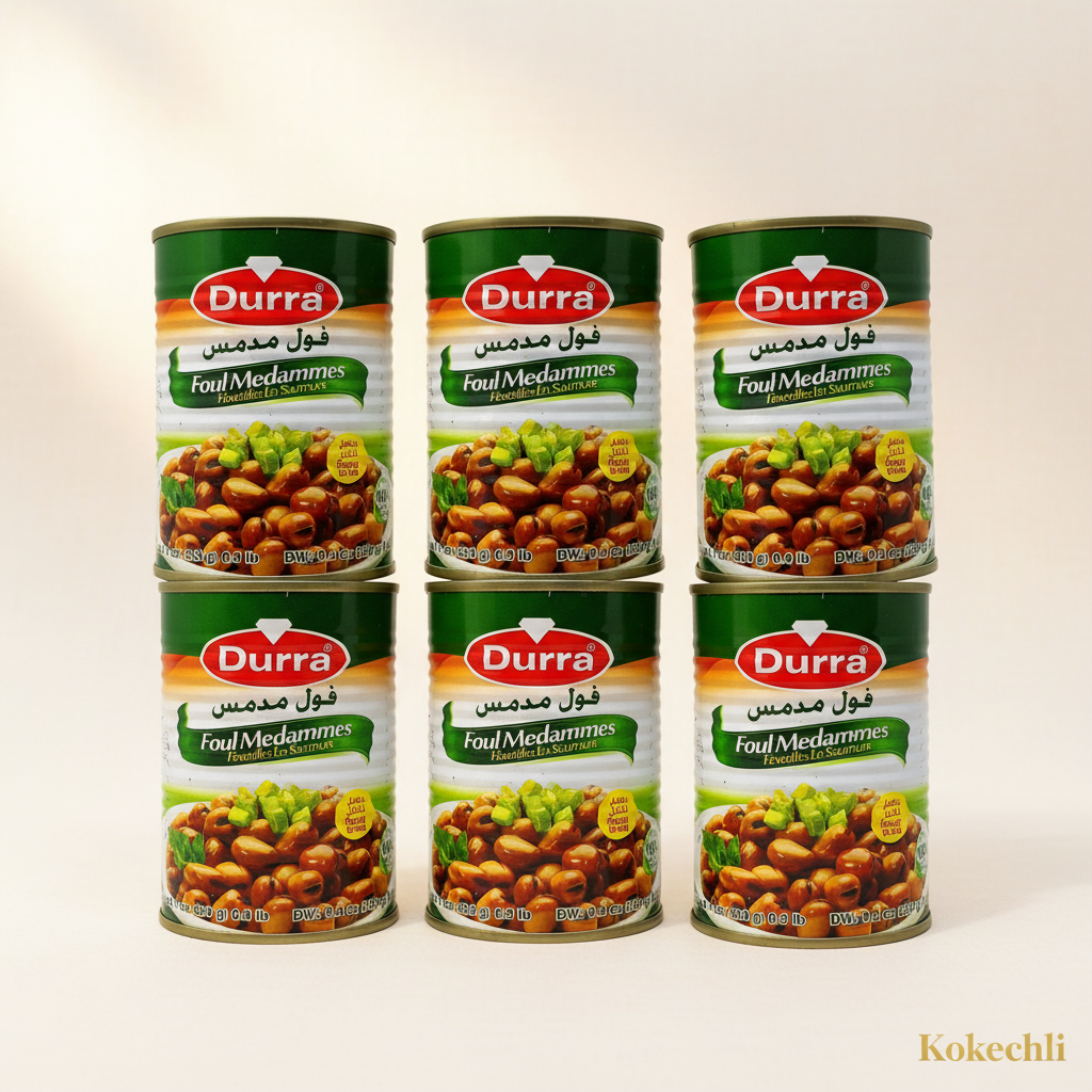 Fèves au Naturel Durra Foul Medames 400g + 75g offerts – Prêt à manger