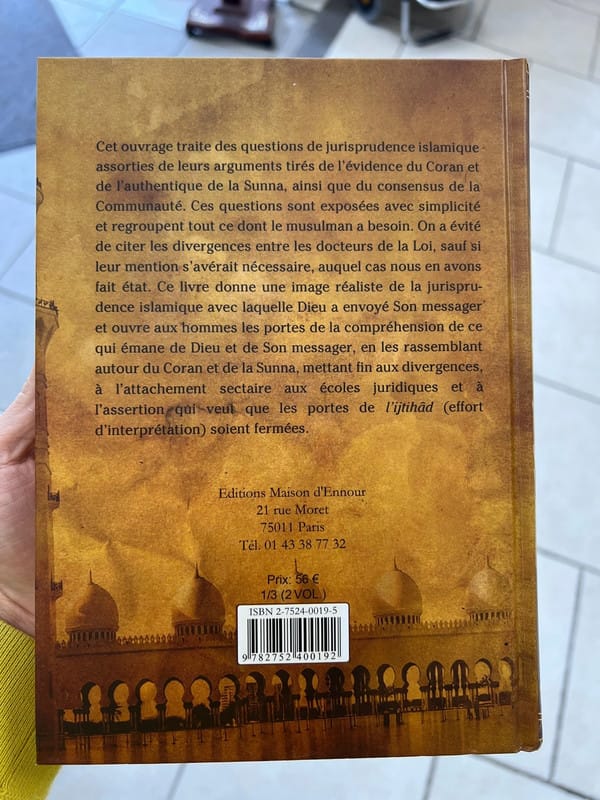 Fiqh As - Sunna en 2 Tomes - L'intelligence De La Norme Prophétique - Sayyid Sabiq - KokechliMa boutique