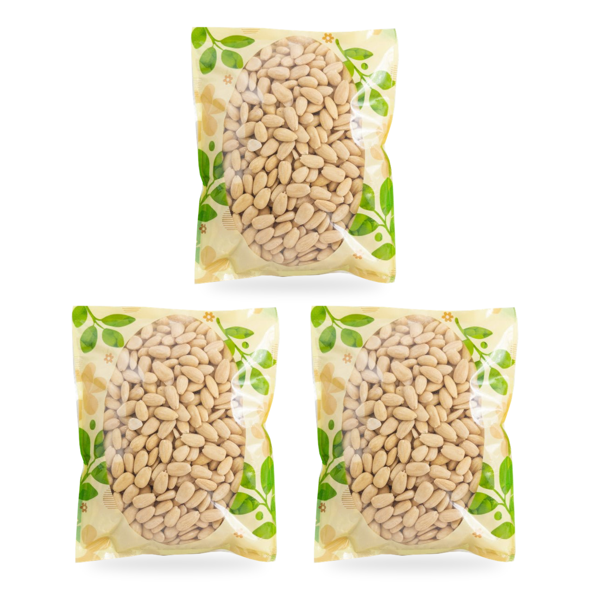 Amandes blanchies de Californie 1 kg – lot de 3 sachets