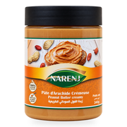 Pâte d’arachide crémeuse Narenj 340 g – vue de face, 1 pot