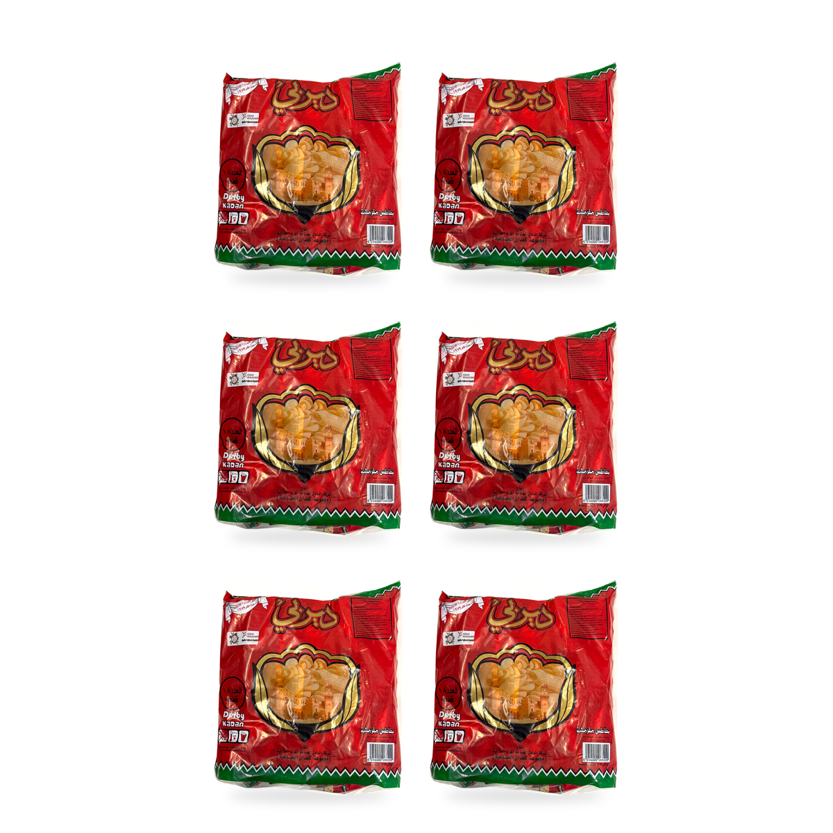 Chips Derby — 6 sacs de 18 sachets, soit 108 sachets individuels