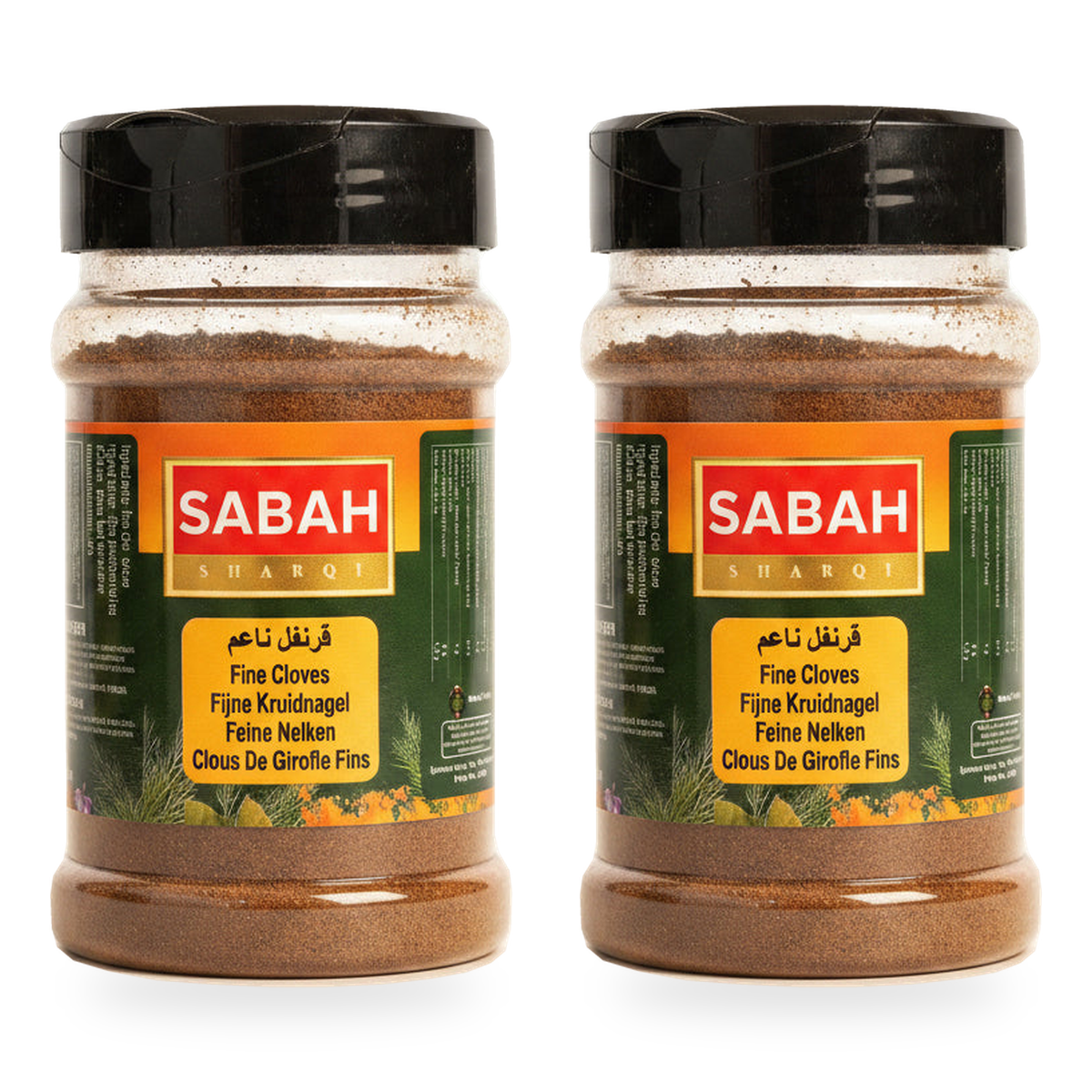 Clous de girofle moulus Sabah Sharqi 135 g - lot de 2 pots