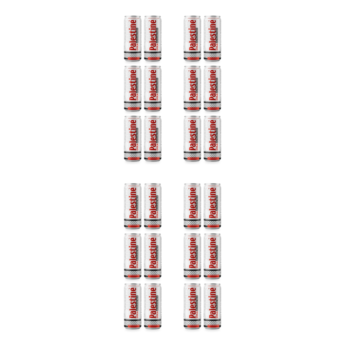 Cola sans sucre Palestine 330 ml - lot de 24 canettes