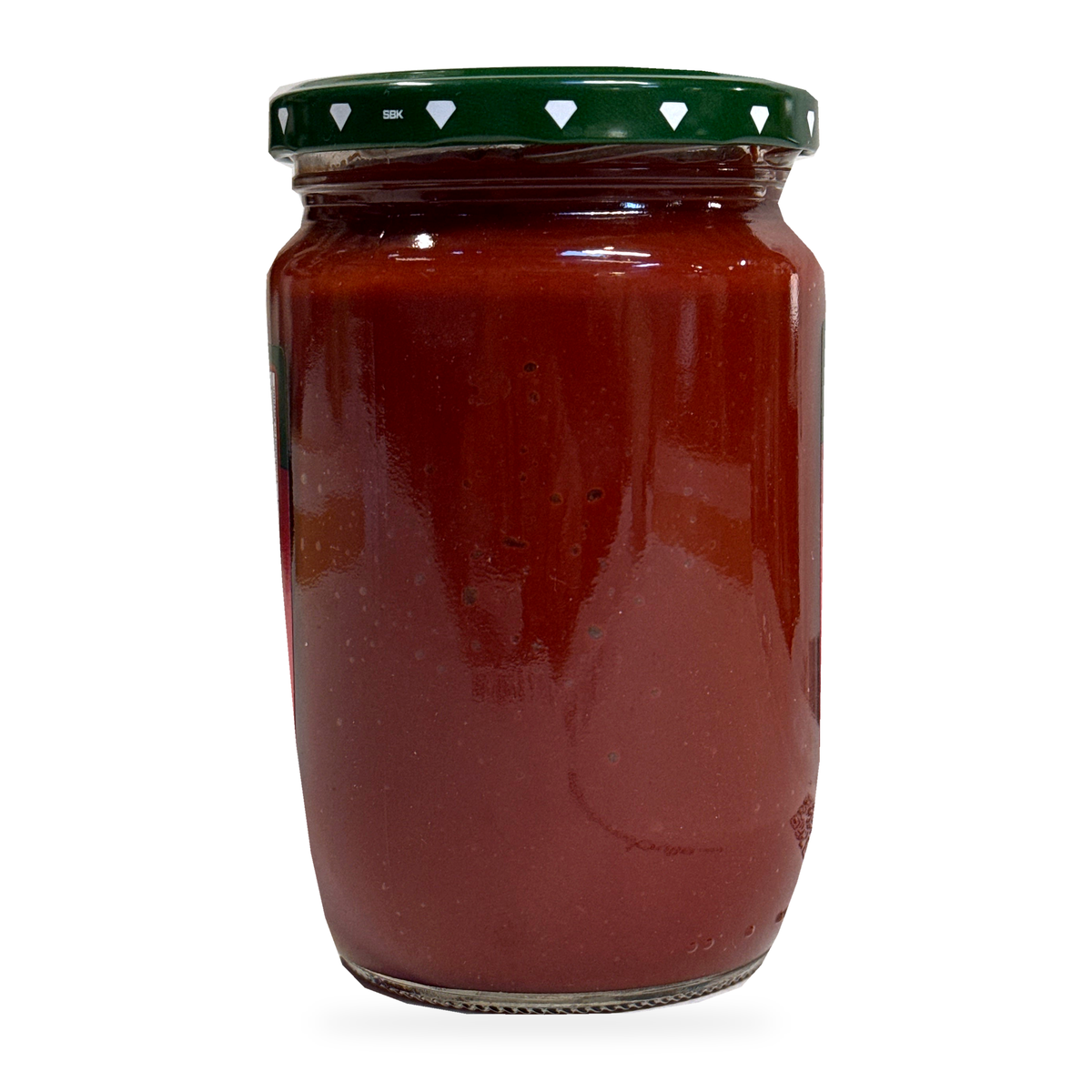 Concentré de tomates Durra 650 g – vue arrière du bocal