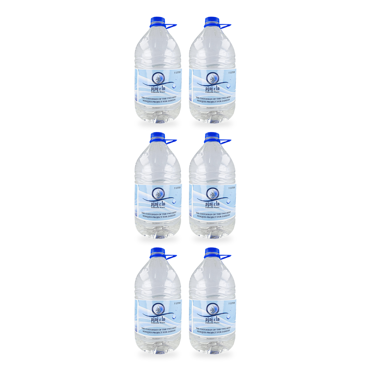 Eau de Zamzam 5 l – Lot de 6 bouteilles