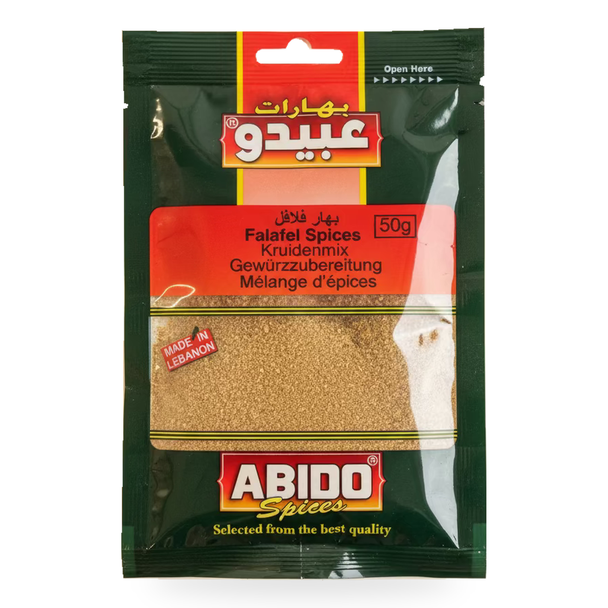 Mélange d’épices pour falafel Abido 50 g – 1 sachet