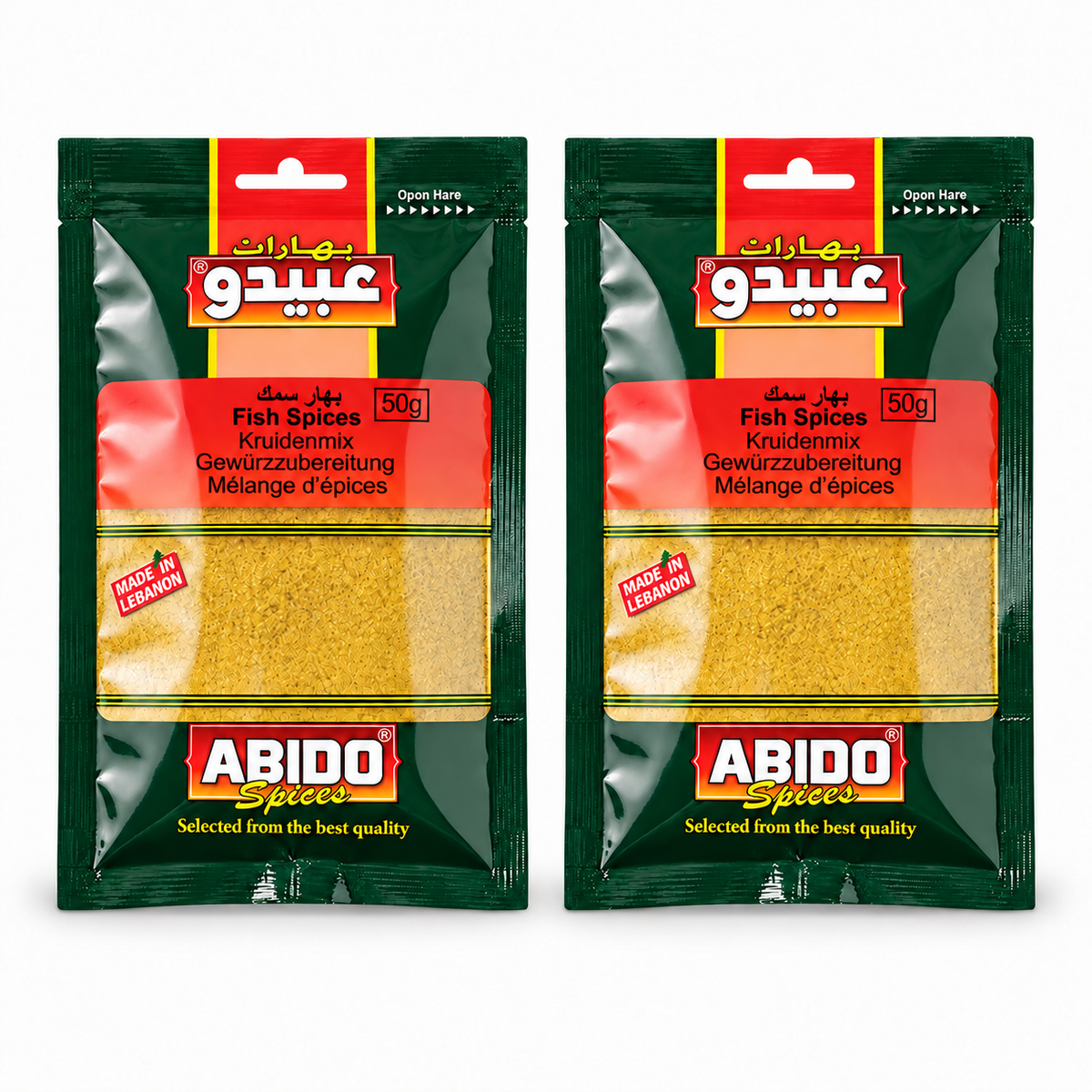 Épices pour poisson Abido 50 g – lot de 2 sachets