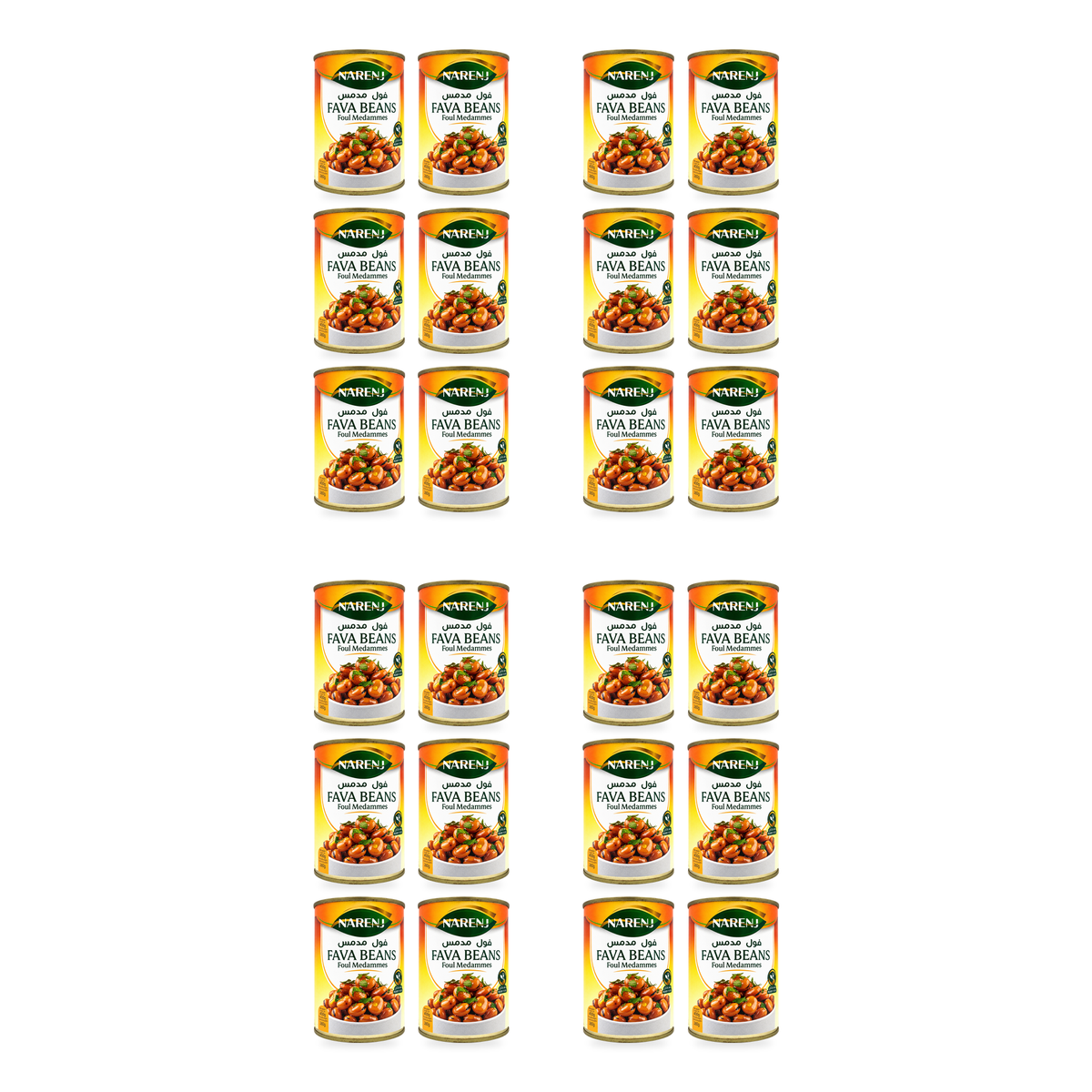 Foul medammes Narenj 400 g — lot de 24 boîtes