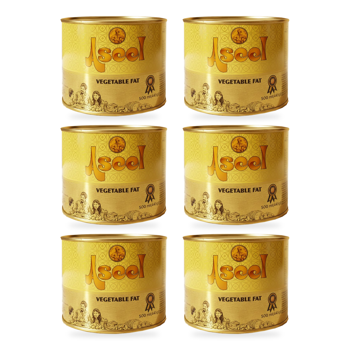 Ghee végétal Aseel 500 ml – Lot de 6 boîtes
