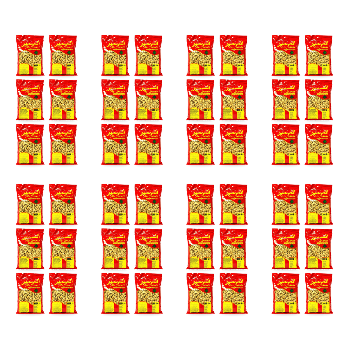 Graines de melon extra grillées et salées Al-Samir 300 g - lot de 48 sachets