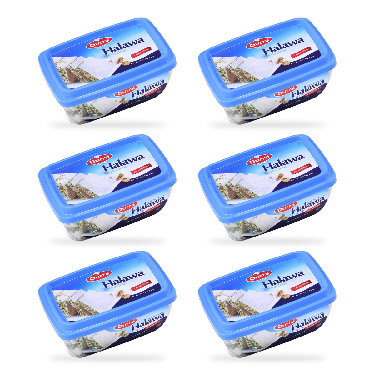 Halawa extra aux pistaches Durra 350 g – lot de 6 boîtes