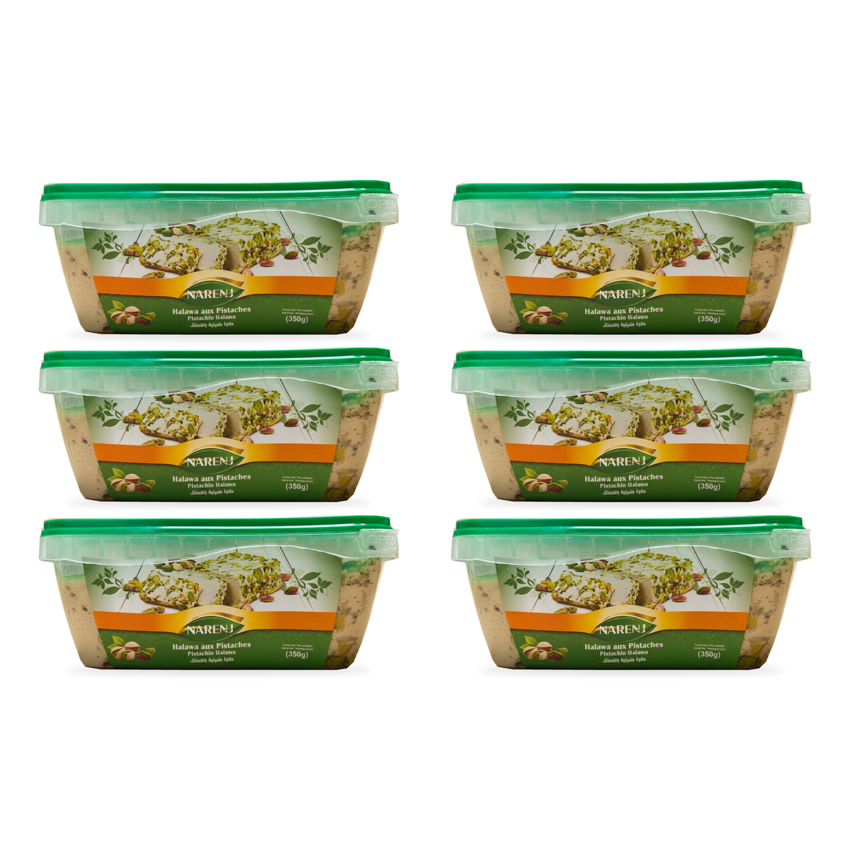 Halawa aux pistaches Narenj350 g – Lot de 6 boîtes