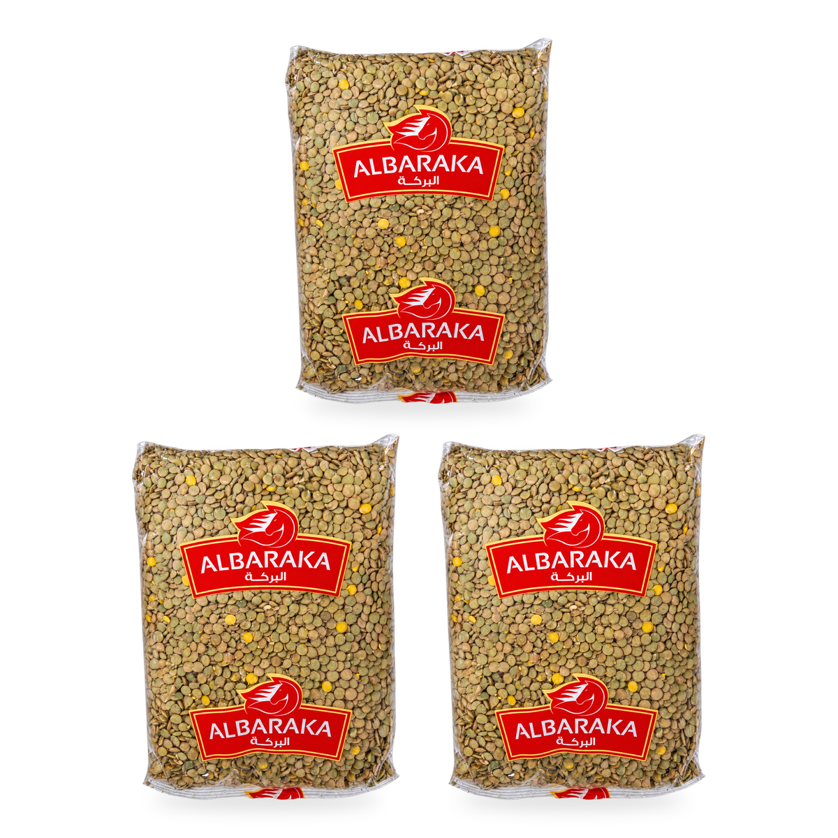 Lentilles vertes Albaraka 900 g — lot de 3 sachets