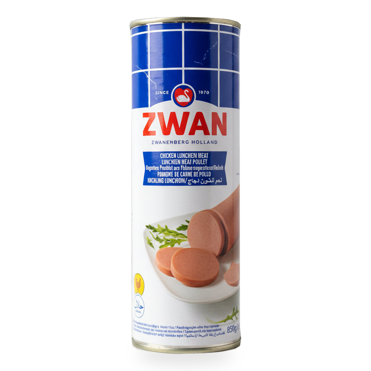 Luncheon de poulet halal Zwan 850 g - 1 boîte