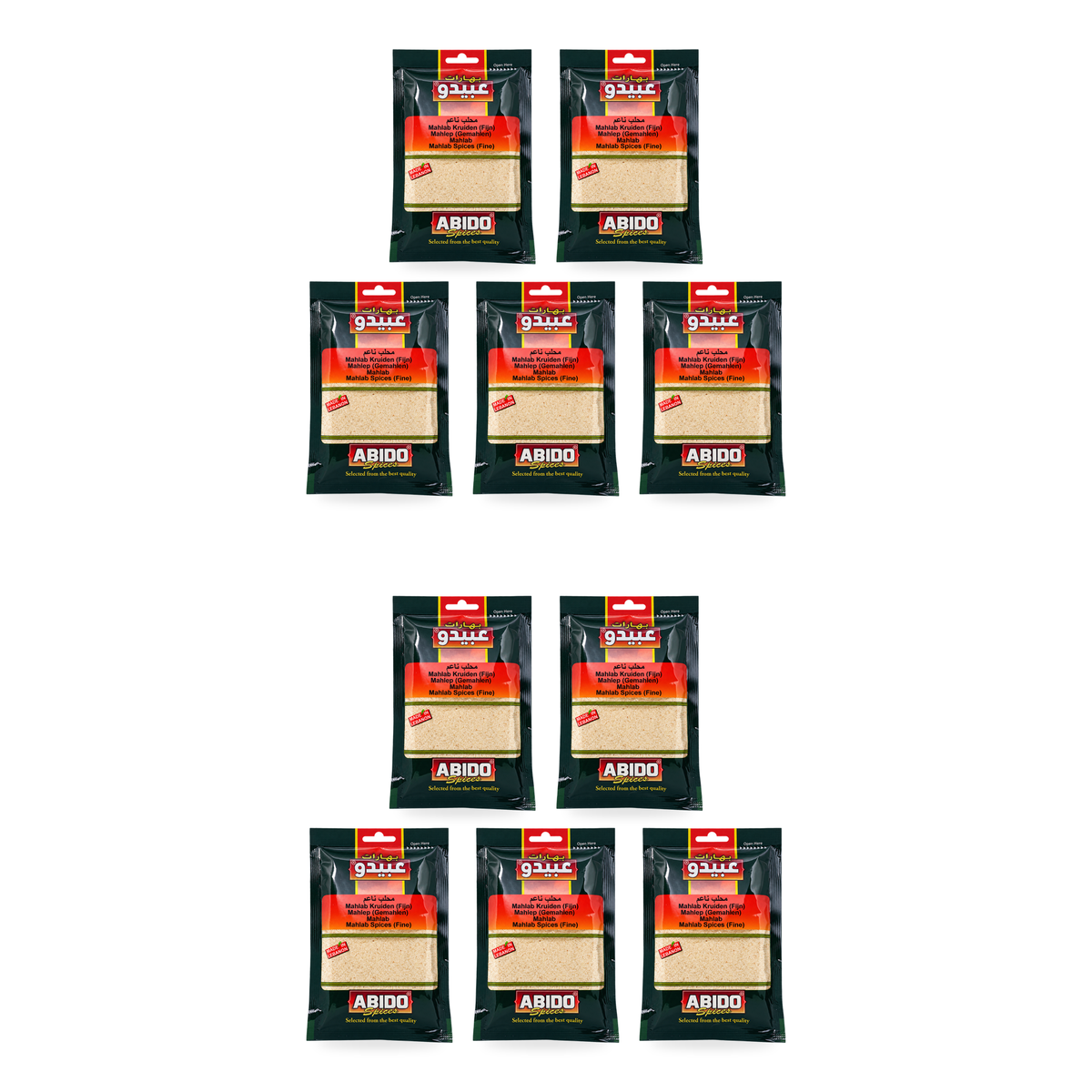 Mahleb moulu Abido 50 g – Lot de 10 sachets