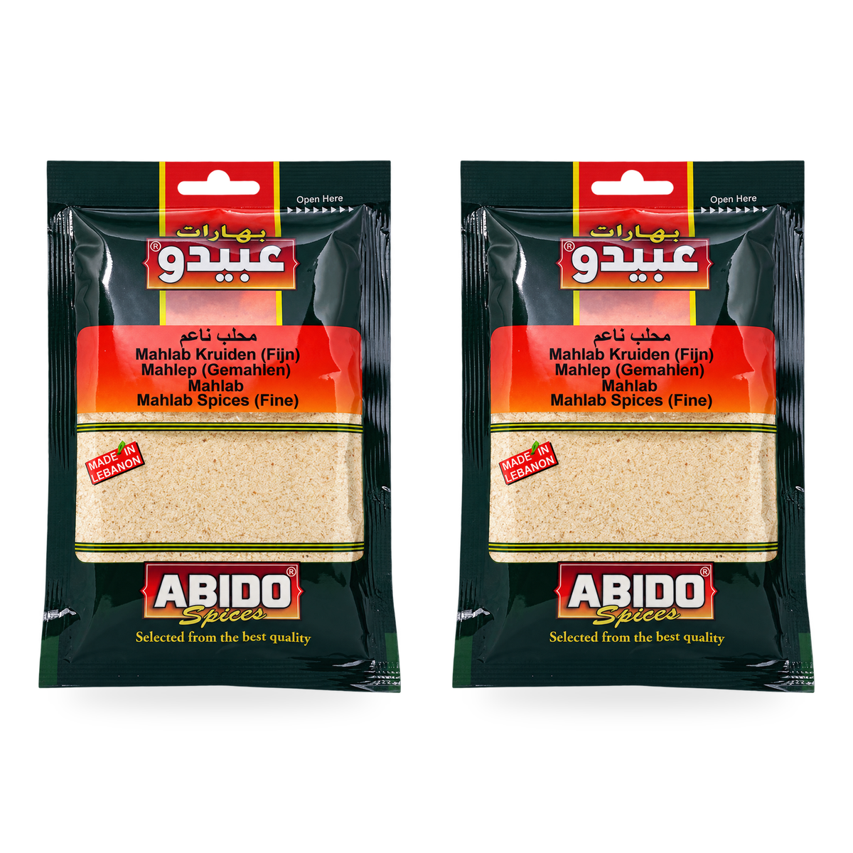 Mahleb moulu Abido 50 g – Lot de 2 sachets