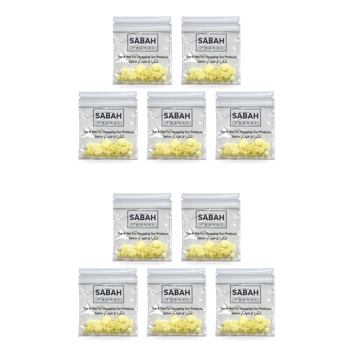Mastic grec Mistikh Sabah – Lot de 10 sachets