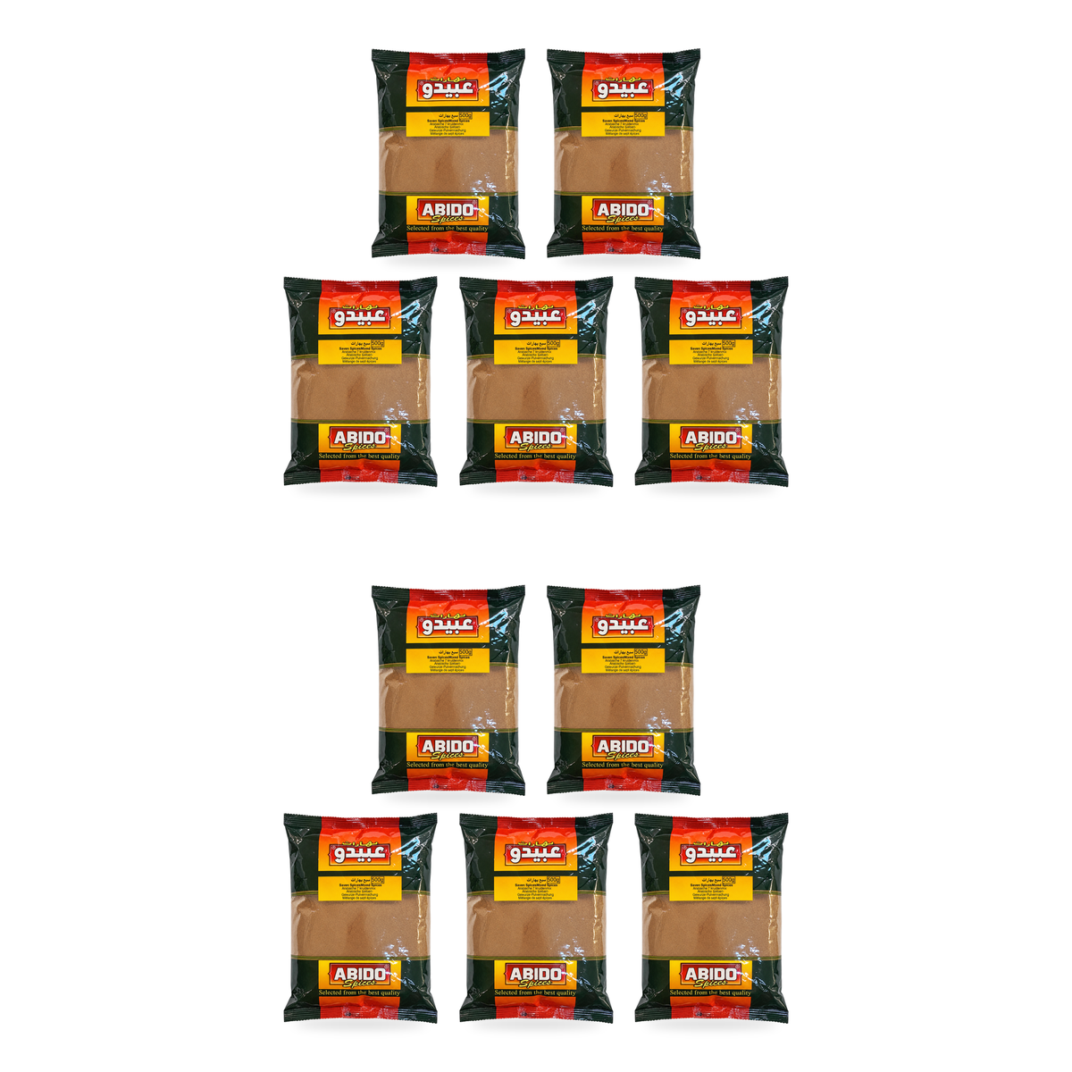 Mélange de sept épices Abido Spices 500 g – lot de 10 sachets